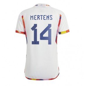 Lacne Muži Futbalové dres Belgicko Dries Mertens #14 MS 2022 Krátky Rukáv - Preč